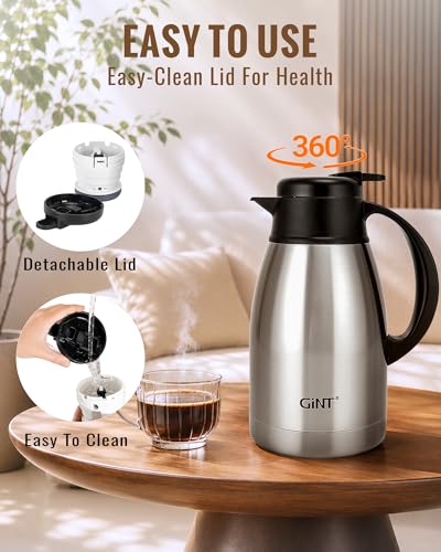 Thermal Coffee Carafe 51 Oz (Silver / 51 Ounces)