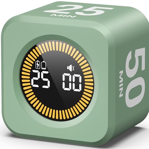 Pomodoro Timer (Green 5-10-25-50 Min)