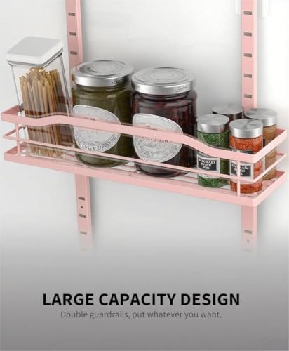 Pink 9 Tier Over The Door Pantry Organizer (9-Tier Standard / Pink)