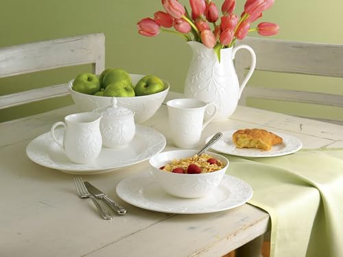 Opal Innocence Carved Oval Porcelain Serving Platter (4.20 LB / Oval Platter)