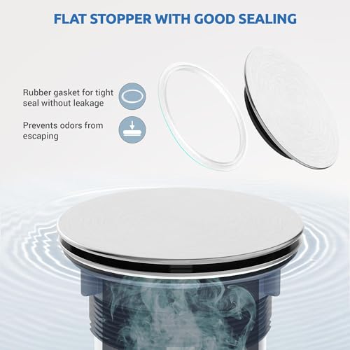 Kitchen Sink Drain Assembly with Removable Deep Basket Strainer
