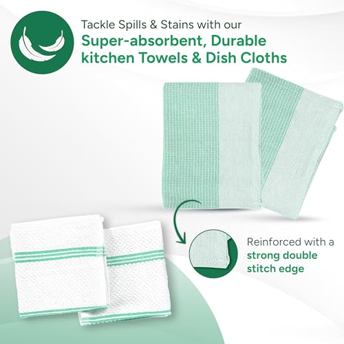 Potholders & Oven Mitts Heat Resistant (01: Oven Mitts - Sage / Oven Mitt Set - 8 Pack)
