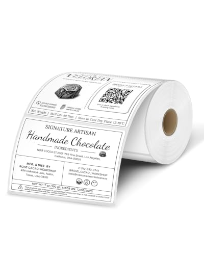 4x3 Inch Thermal Labels (4"x3" / White)
