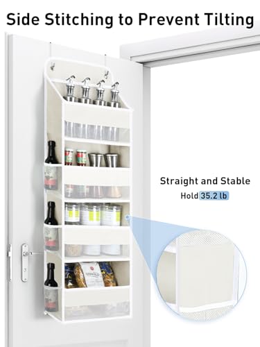 Over the Door Organizer (Cream White / 4 Tier)
