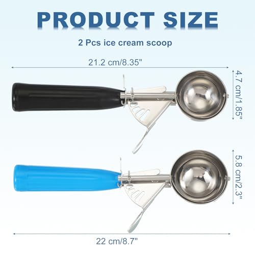 2 Pcs Cookie Scoops Ice Cream Scoop w