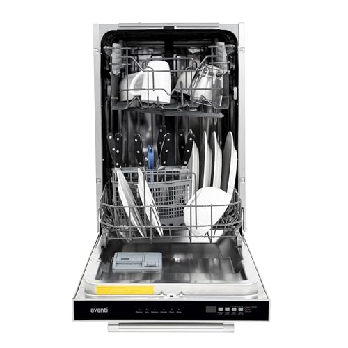 18 Inch Dishwasher Machine with Top Control LED Display (Stainless Steel / 18-Inch | 53dB)