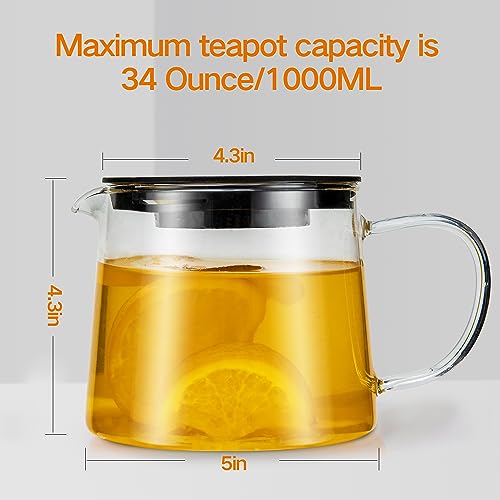 Glass Teapot 34oz (Teapot 34oz)