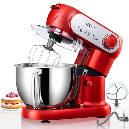 Stand Mixer 6QT Mixers Kitchen Electric Stand Mixer (Red / One Bowl (6QT))