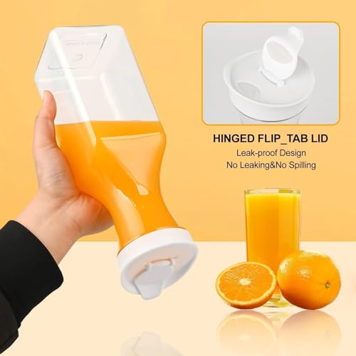Set of 4 Plastic Carafe with Lid