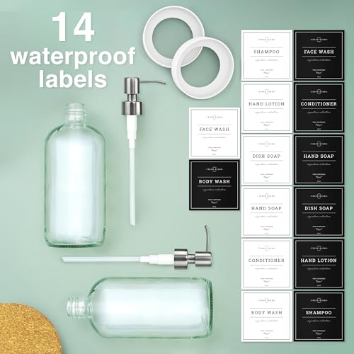 Clear Glass Soap Dispenser (Clear Bottle / Silver Pump)