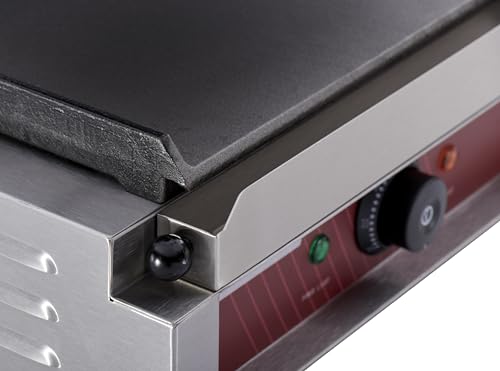 Commercial Electric Panini Sandwich Grill with Smooth Plates (Medium w/ Smooth Plates)