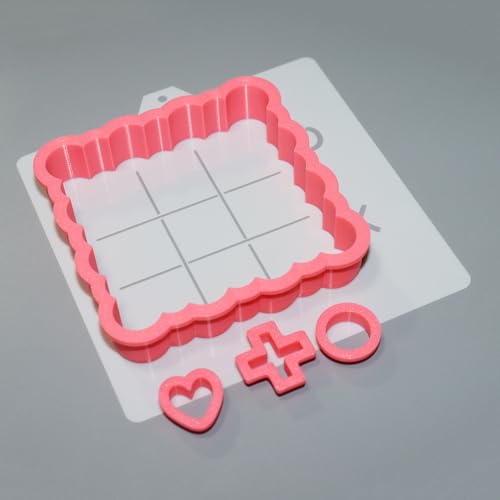 Cookie Cutter and Stencil Bundle Royal Icing Cookies Stencils Paint Your Own Biscuit Bakery Starter Kits Royal Icing Fondant Cutters Birthday Wedding Holiday Cookies Painting Coloring Pages Comb (Tic-tac-toe)