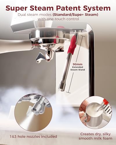 E2 Gen3 Espresso Machine with Bottomless Portafilter Combo Set (Wood Portafilter)