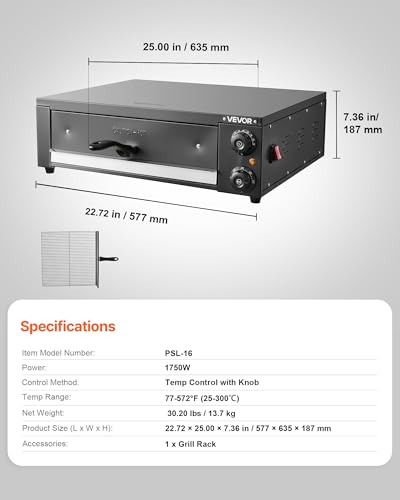 Electric Pizza Oven (16 Inch)