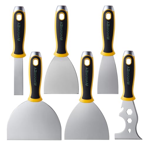 Putty Knife Set (6pcs(6in+5in+4in+2.5in+1in+12 in1))