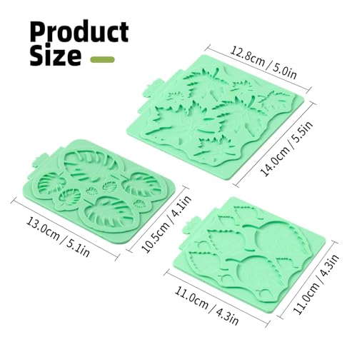 Leaf Molds Silicone (3 Pcs)