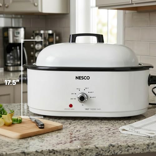 MWR18‑14 Electric Roaster Oven for Family‑Size Meals (White)