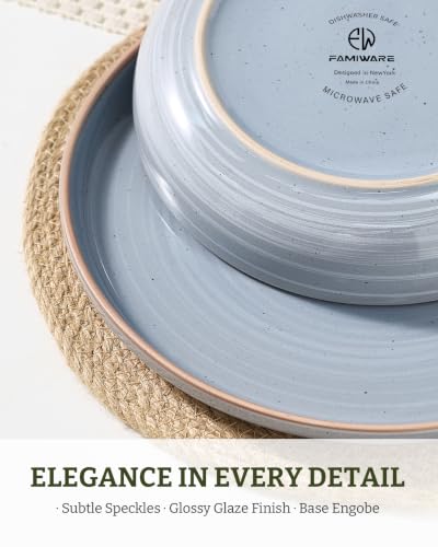 Meteor 33 oz Pasta Bowls Set of 4 (Blue Gray / Set of 4)