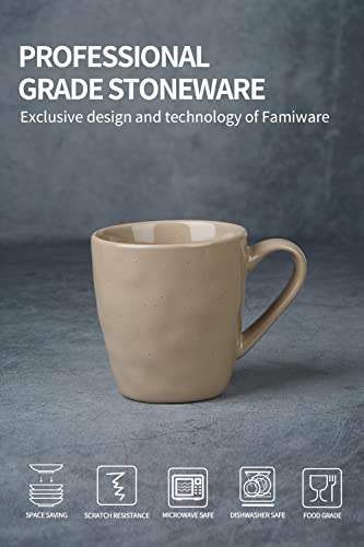 Mars Coffee Mug Set of 4 (4pcs / Mars-Cinnamon Brown)