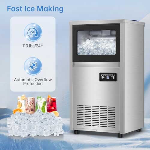 150 lbs Commercial Ice Maker Undercounter Built