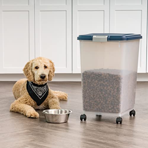 Dog Food Storage Container (54 lbs / Navy)