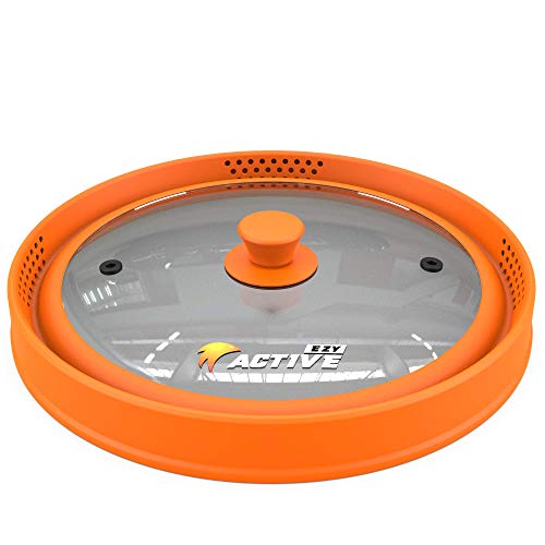 Collapsible Microwave Cover for Food (Orange)