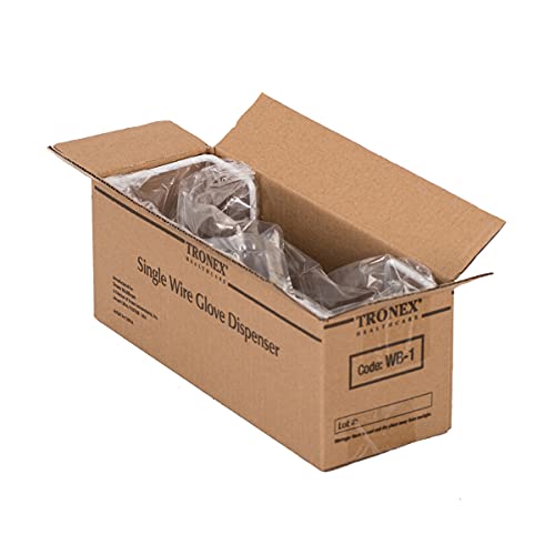 Single Wire Wall Mounted Rack Tissue Box Rack Disposable Glove Rack Napkin Box Holder Space Saver Durable White Enamel