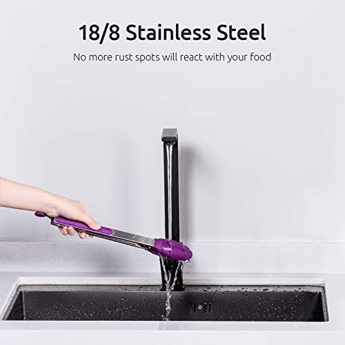 Kitchen Tongs for Cooking ((05) Purple)