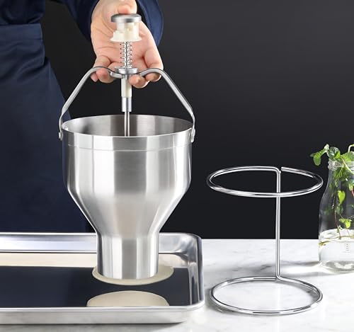 Pancake Batter Dispenser with Stand (Stainless Steel)