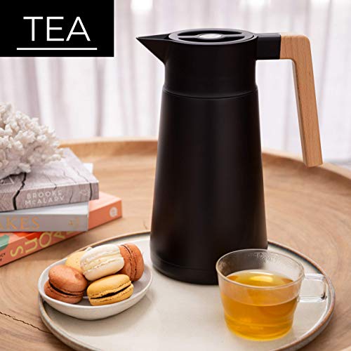 Thermal Coffee Carafe Up to 68 Oz (Black)
