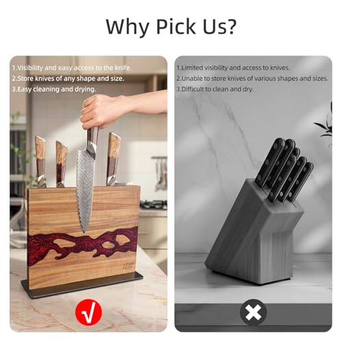 Magnetic Knife Block (Red)
