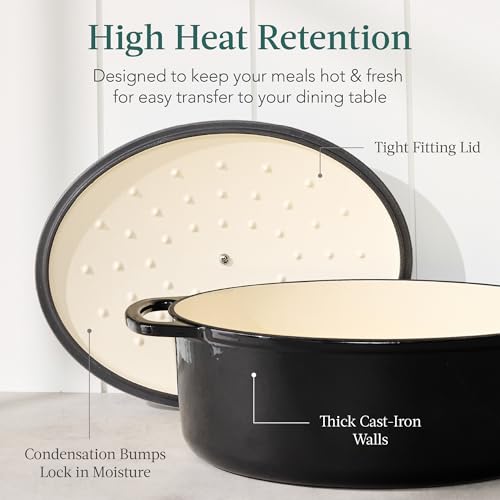 Oval 7.5 Quart Enamel Cast (Black Licorice / 7.5qt Oval)