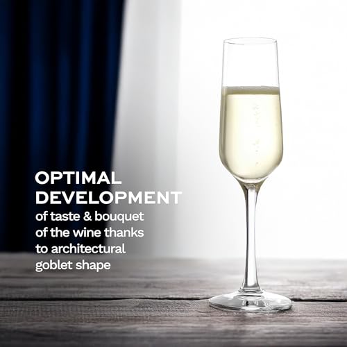 Stölzle Lausitz Revolution Sparkling Wine Champagne Glasses 6 3 (6 Pieces (1 Pack))