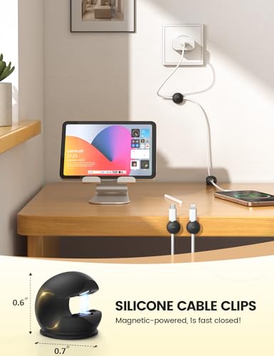 12 Pack Magnetic Cord Organizer (12Pack - Silicone Magnetic)