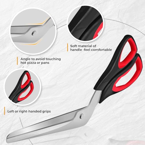 Detachable Pizza Scissors Cutter with Sharp Stainless Steel Blade