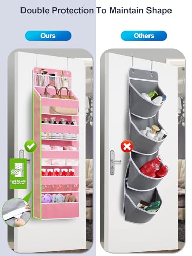Over the Door Organizers Storage (Pink / 1 pack)