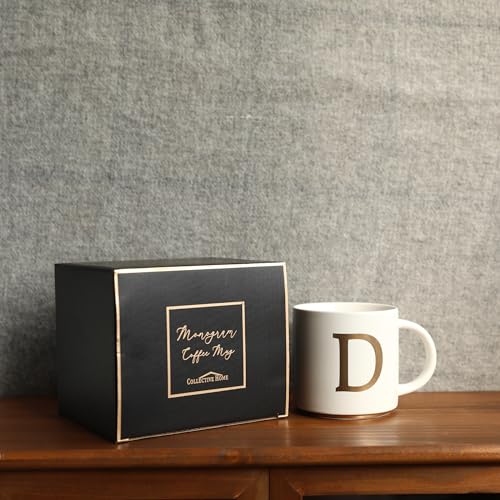 Monogram Ceramic Mugs (gold-D)