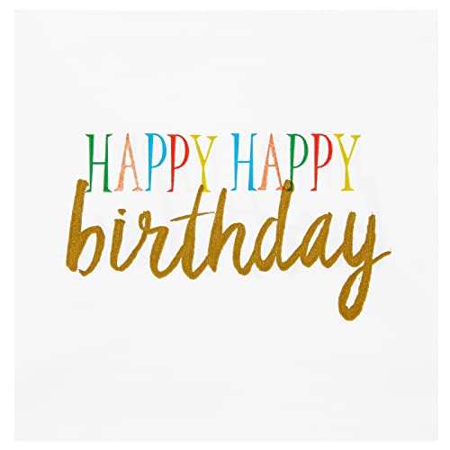 Happy Birthday Napkins (100 Pack)