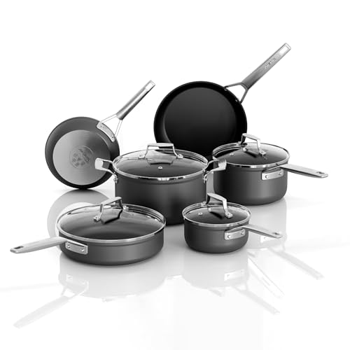 10 Piece Nonstick Pots and Pans Set (10pcs)