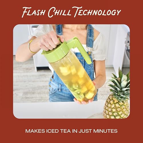 Flash Chill Iced Tea Maker (Black / 2 Quart)