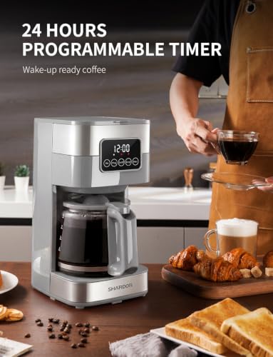 10 Cup Programmable Coffee Maker (Gray)