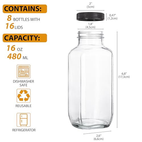 Juice Bottles with Lids