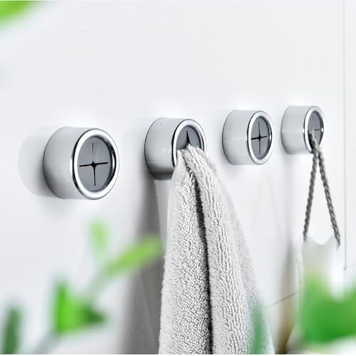 iBetterLife Adhesive Kitchen Towel Hooks (Adhesive Kitchen Towel Hook, Matte White)