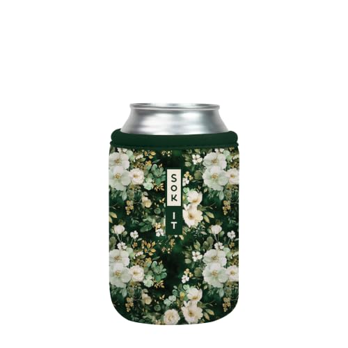 CanSok Sleeve for Beer & Soda Insulated Neoprene Cover (Good Luck Garden / 12oz Can Sleeve)