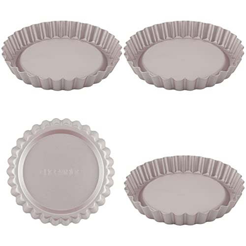 Mini Round Tart Pan Set (4 Inch 4Pcs)