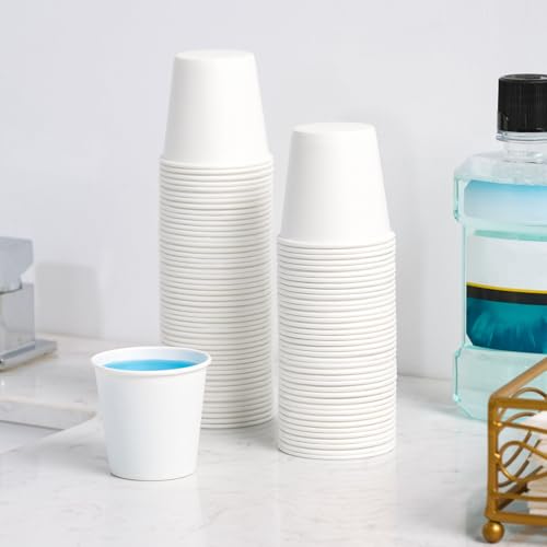 1000 pack 3 oz Paper Cups (white-3oz)