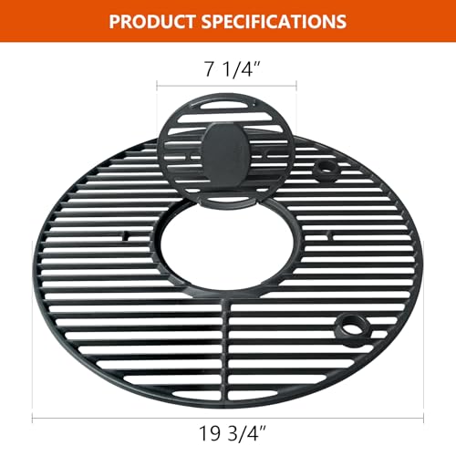 19.5" Cast Iron Round Grill Grate Grid for Pit Boss K24 (19.5" Cast Iron Round Grill Grate Grid)