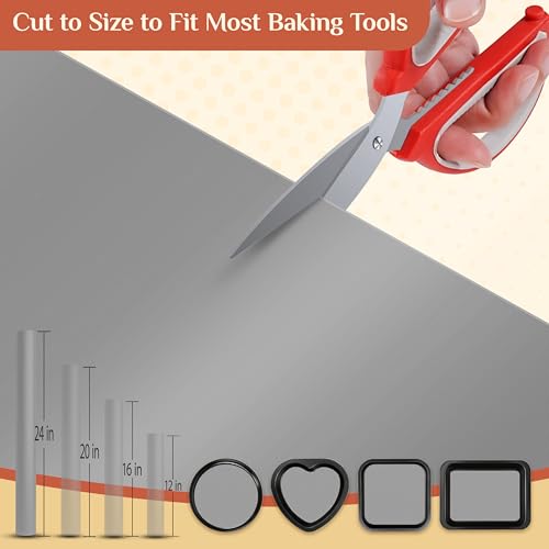 Silicone Baking Mat Roll (Gray / 72"L x 24"W)