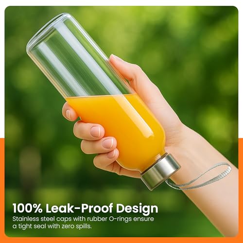 Clear Glass Bottles with Lids