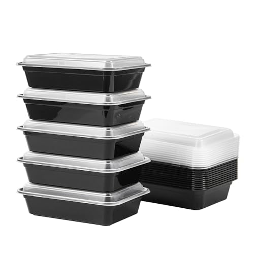 24 oz Meal Prep Containers With Lids Reusable 150 Pack Extra (24S-150)